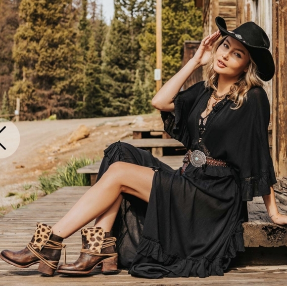 FreeBird CASEY Leopard Ankle Boots size 11 - Picture 2 of 14